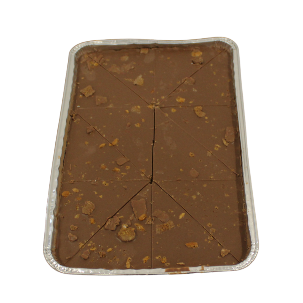 Crunchie Fudge Traybake