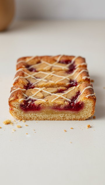 Raspberry Bakewell Slice with Almond Frangipane